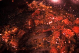 Mix and let it simmer.